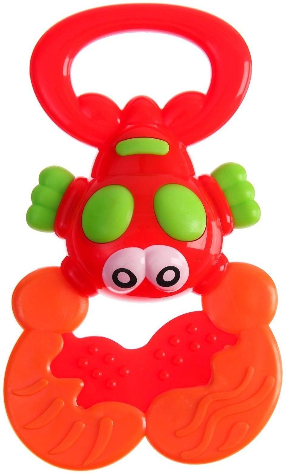 Погремушка «Крабик» с прорезывателем