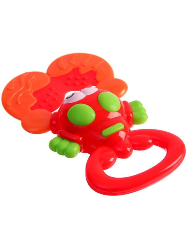 Погремушка «Крабик» с прорезывателем