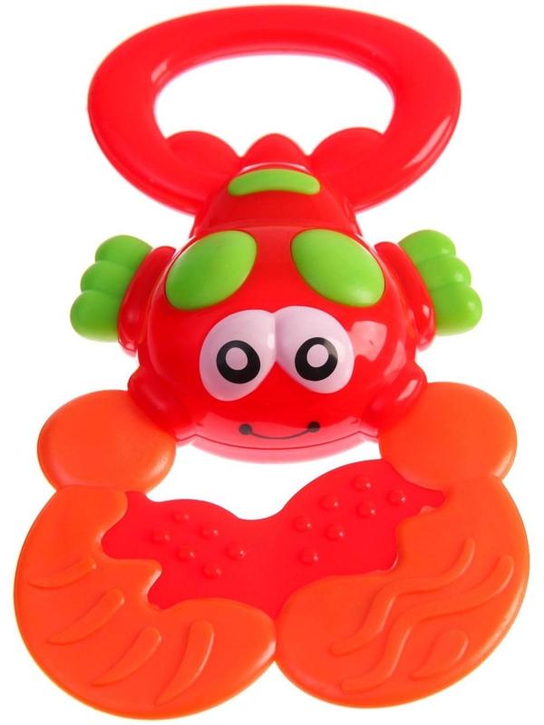 Погремушка «Крабик» с прорезывателем