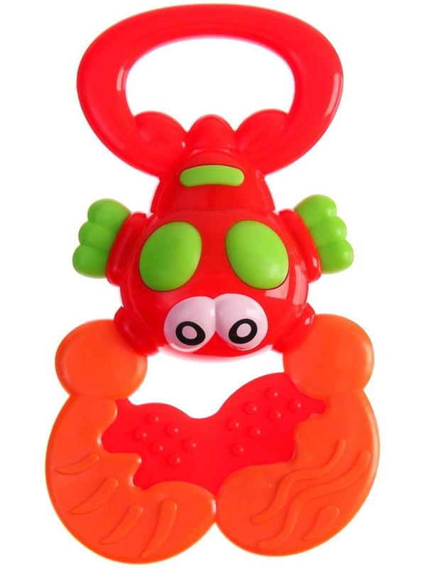 Погремушка «Крабик» с прорезывателем