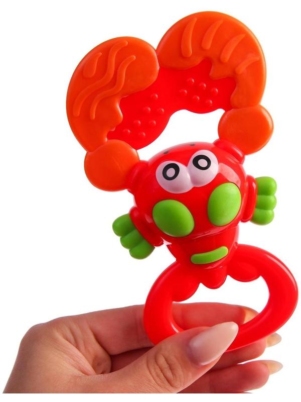 Погремушка «Крабик» с прорезывателем