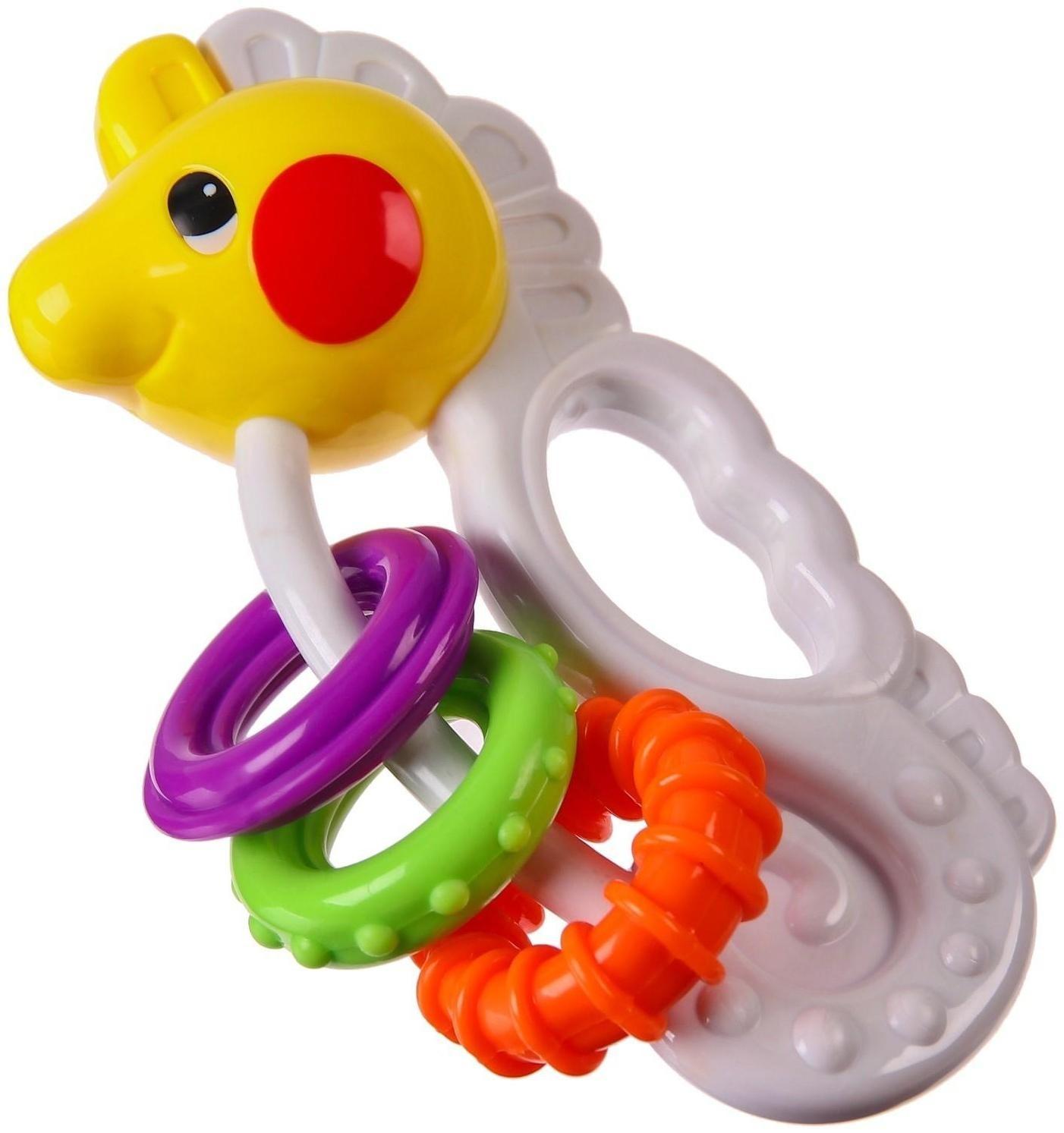 Погремушка «Морской конек» удобная ручка