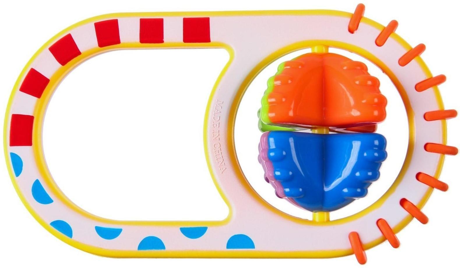 Погремушка «Фактурная ручка», цвет МИКС