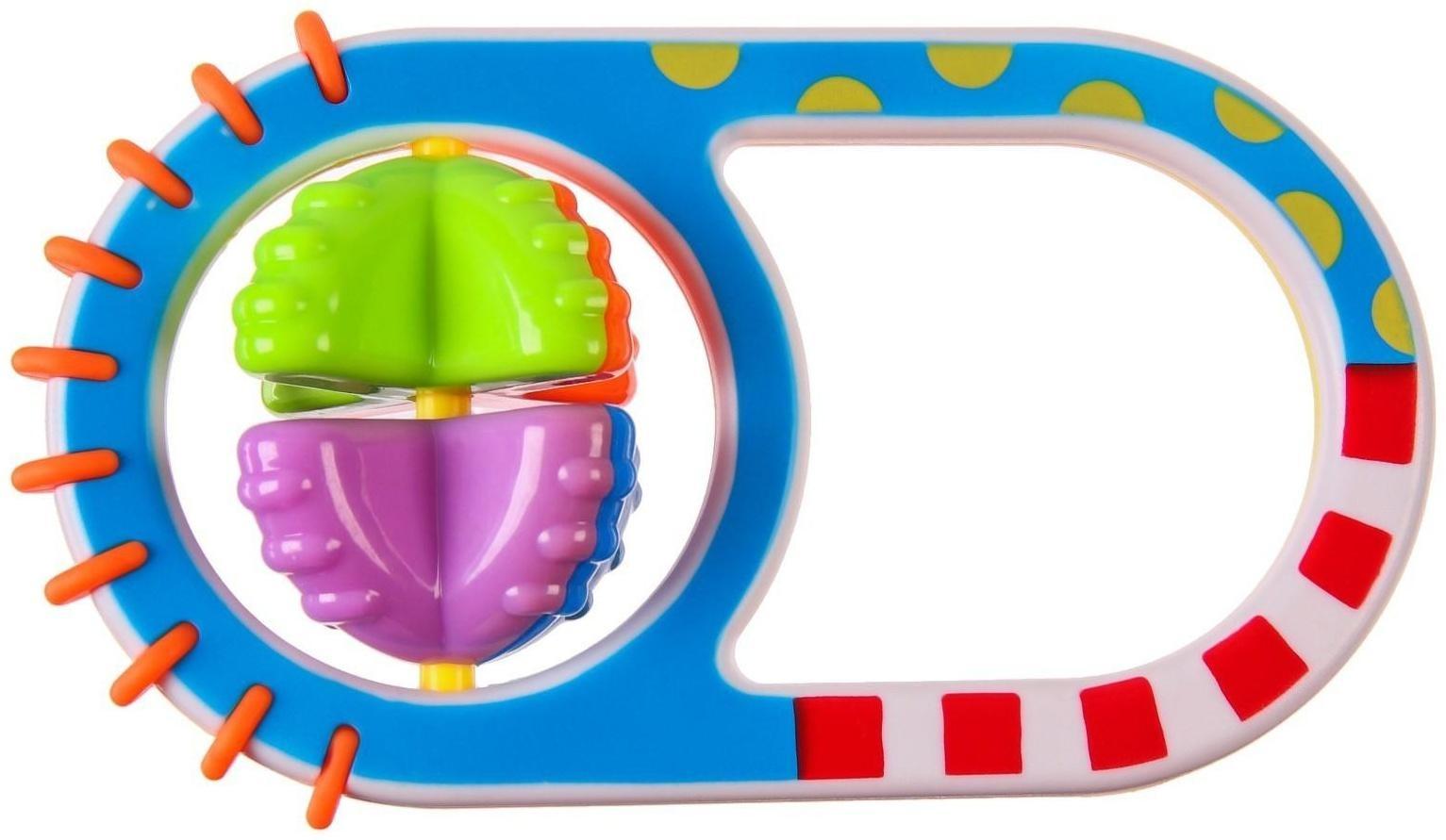 Погремушка «Фактурная ручка», цвет МИКС