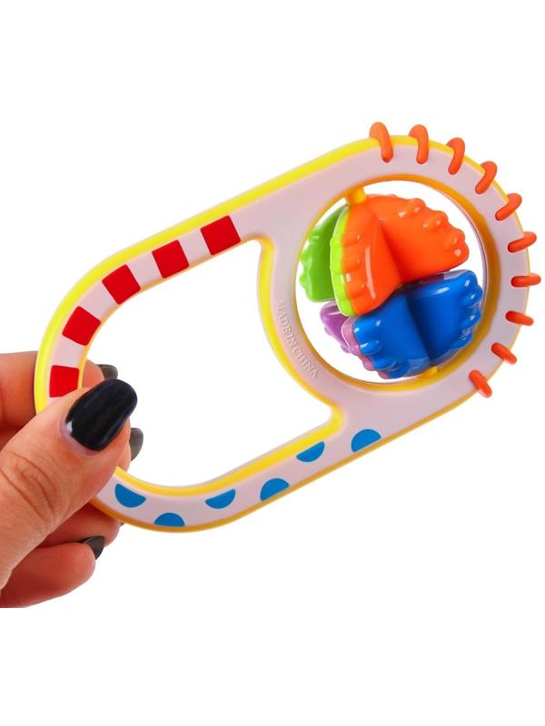 Погремушка «Фактурная ручка», цвет МИКС