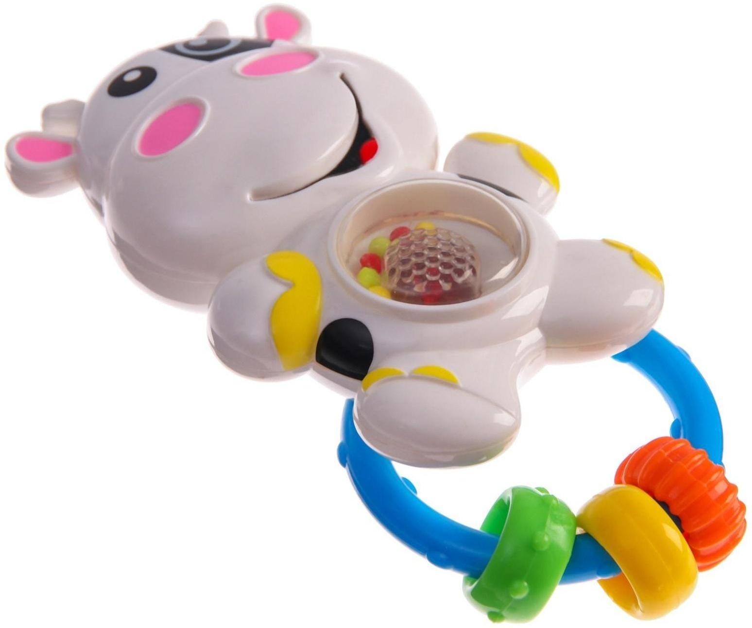 Погремушка со световым эффектом «Коровка»