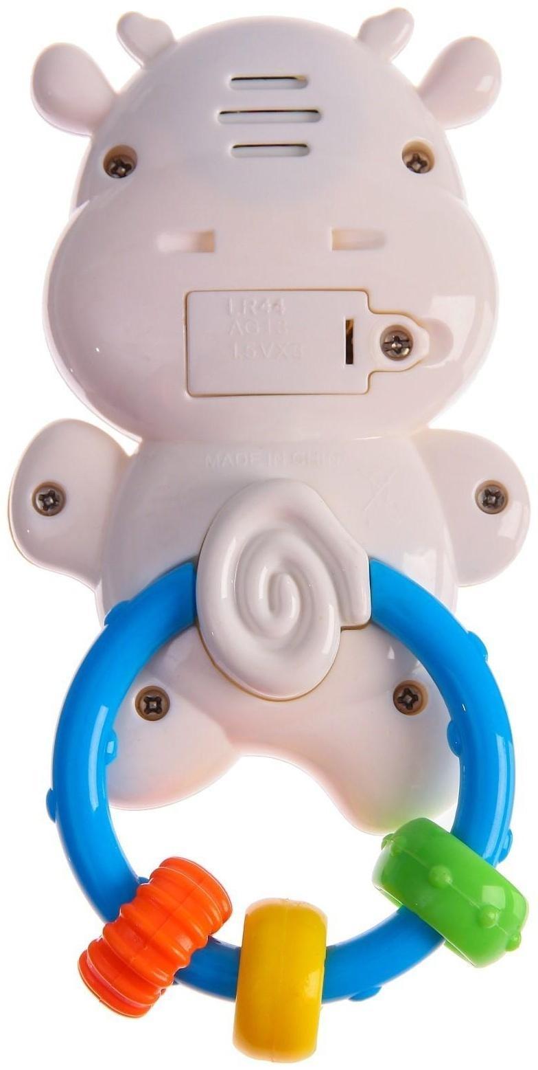 Погремушка со световым эффектом «Коровка»