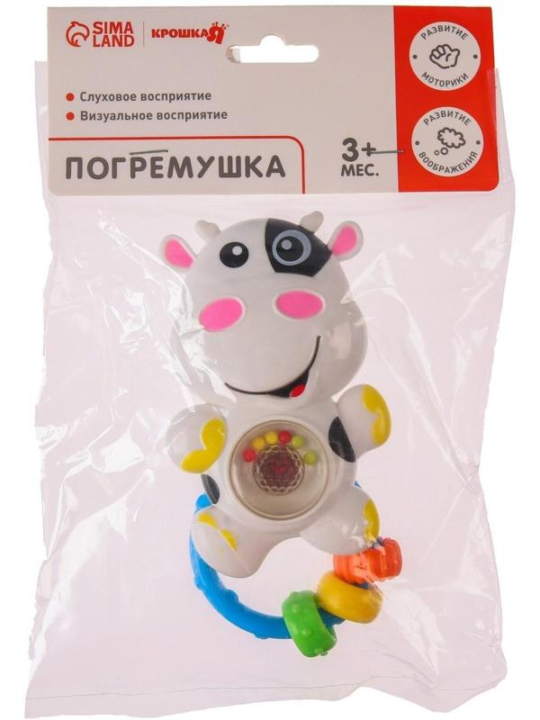 Погремушка со световым эффектом «Коровка»