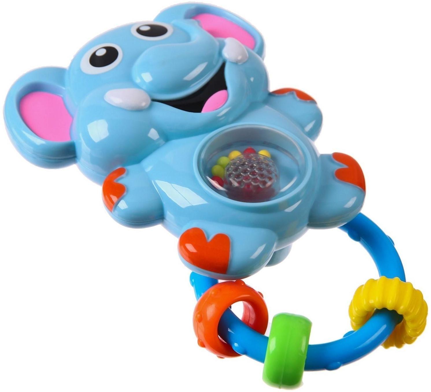 Погремушка со световым эффектом «Слоник»