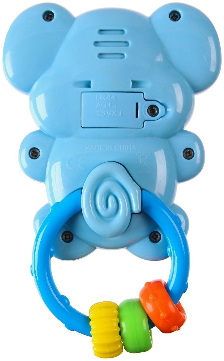 Погремушка со световым эффектом «Слоник»