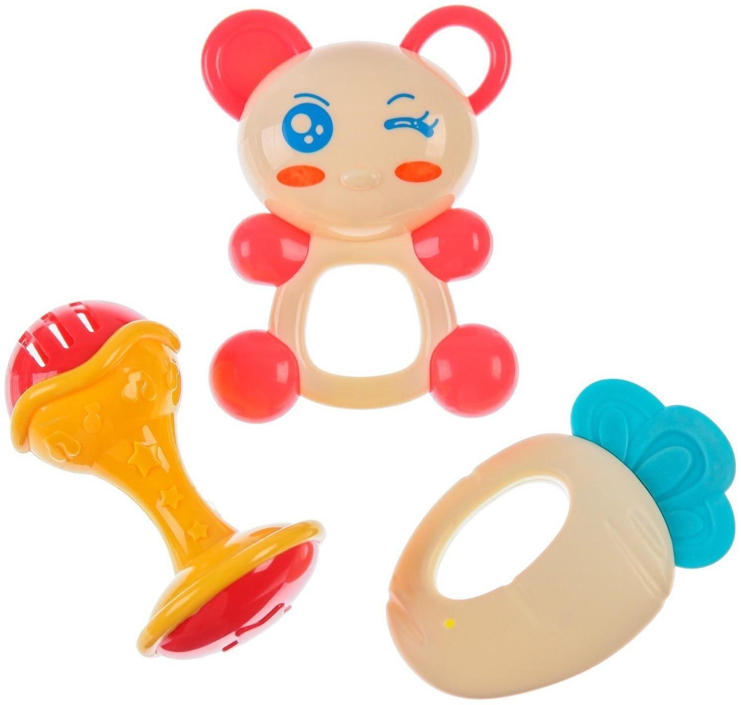 Набор погремушек «Друзья», 6шт, цвет МИКС