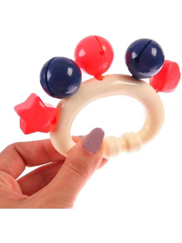 Набор погремушек «Друзья», 9шт и кольцо, цвет МИКС