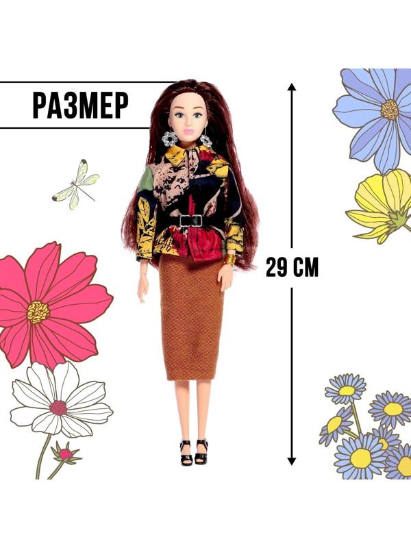 Кукла-модель шарнирная «Высокая мода», цветочный стиль