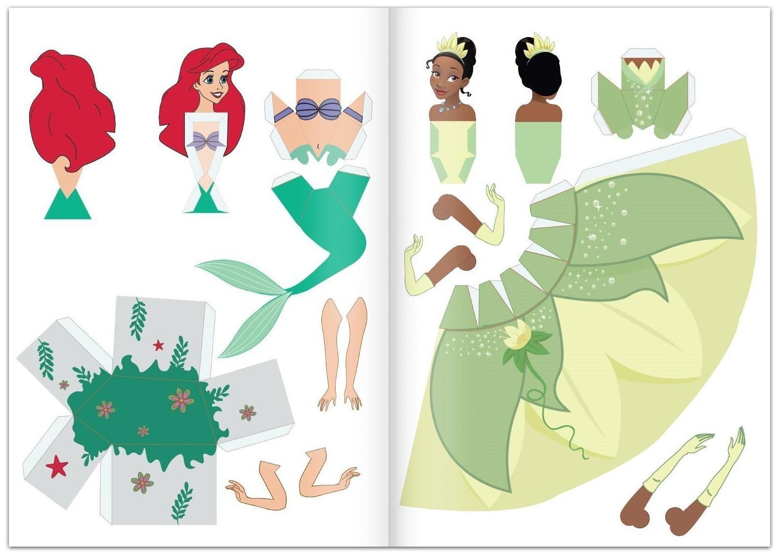 Объёмные аппликации «Бумажные принцессы», А4, Дисней