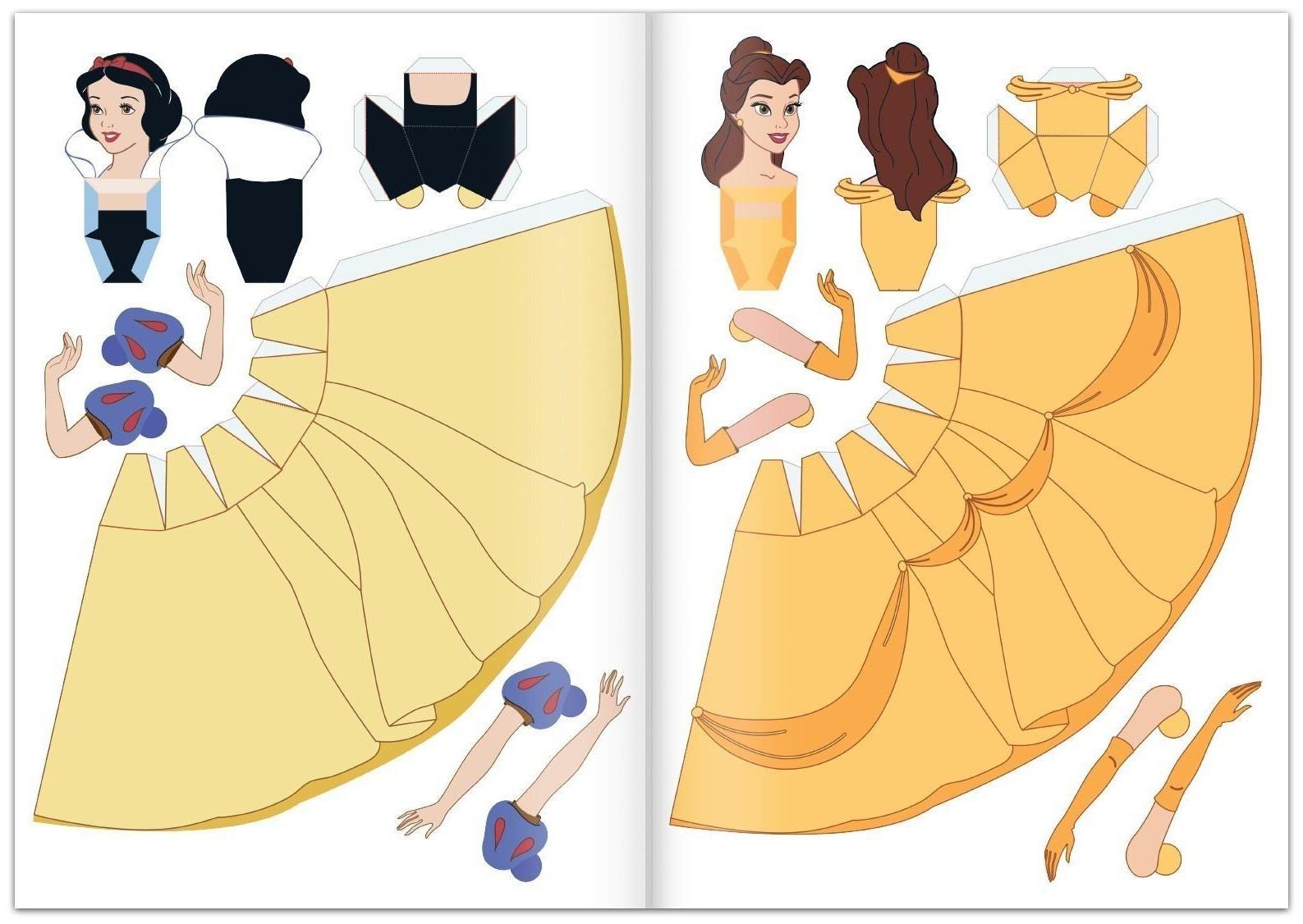 Объёмные аппликации «Бумажные принцессы», А4, Дисней