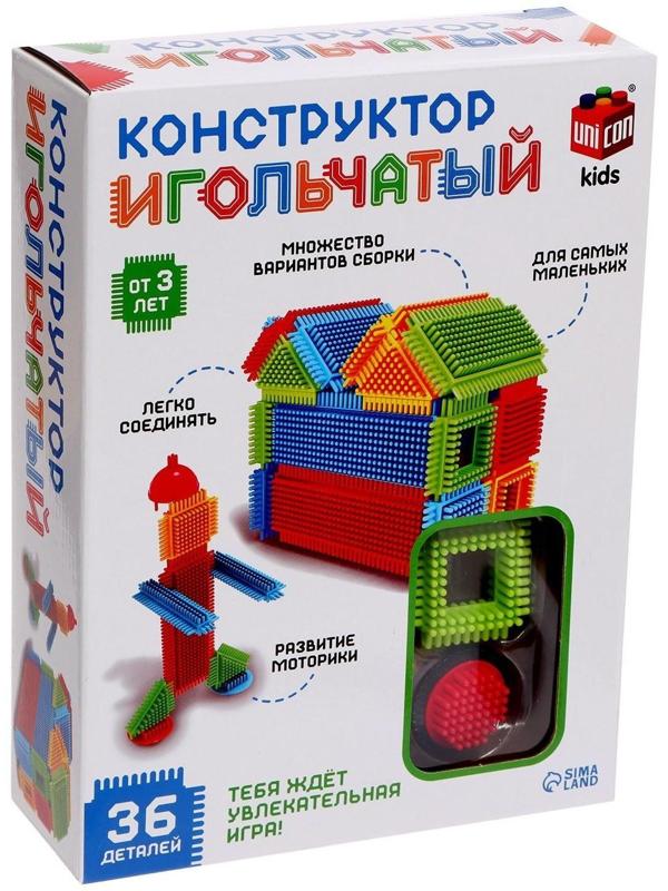 Конструктор игольчатый, 36 деталей