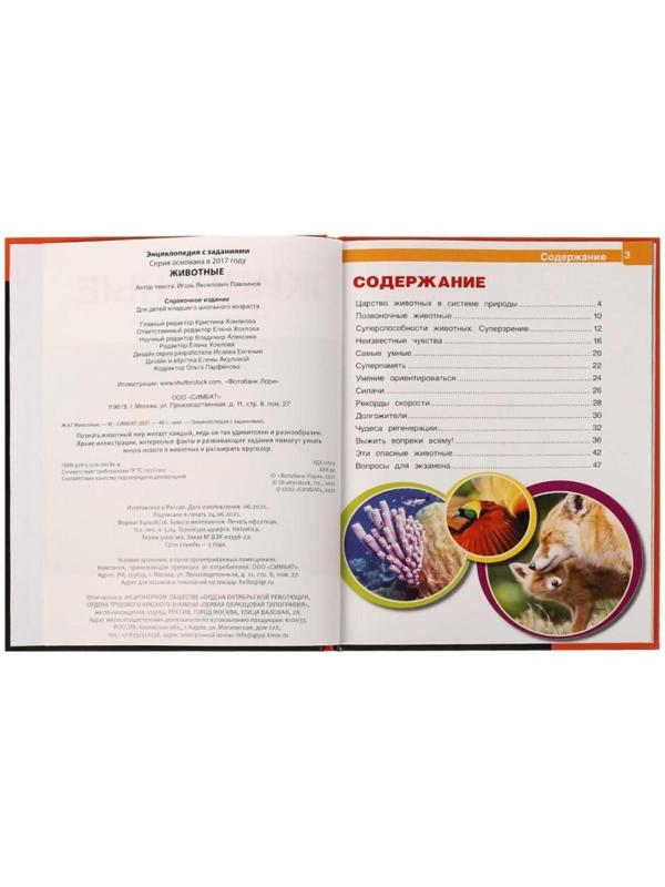 Животные. Энциклопедия А4. 48 стр.