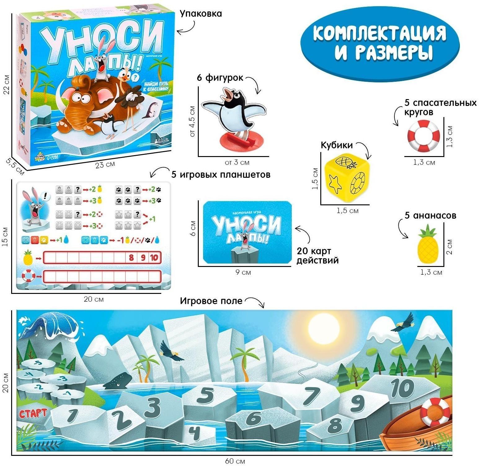 Настольная игра «Уноси лапы!»