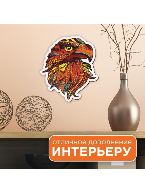 Пазл деревянный фигурный «Орёл», в раме