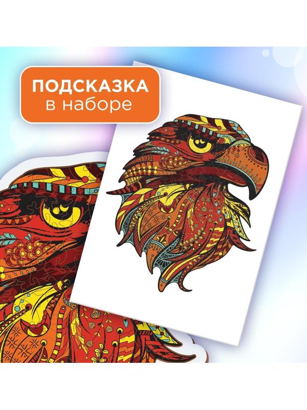 Пазл деревянный фигурный «Орёл», в раме
