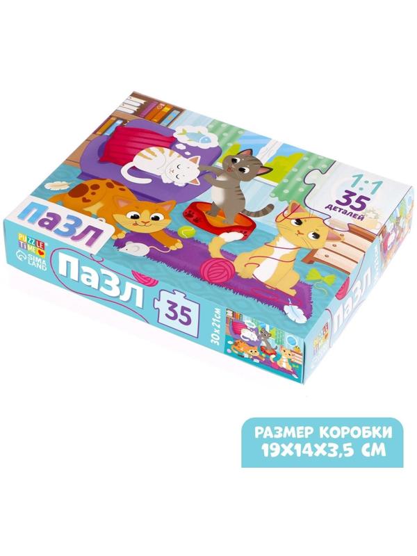 Пазл «Кошачий мир», 35 деталей