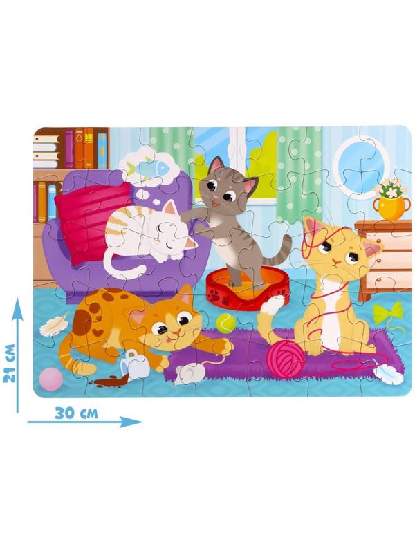 Пазл «Кошачий мир», 35 деталей