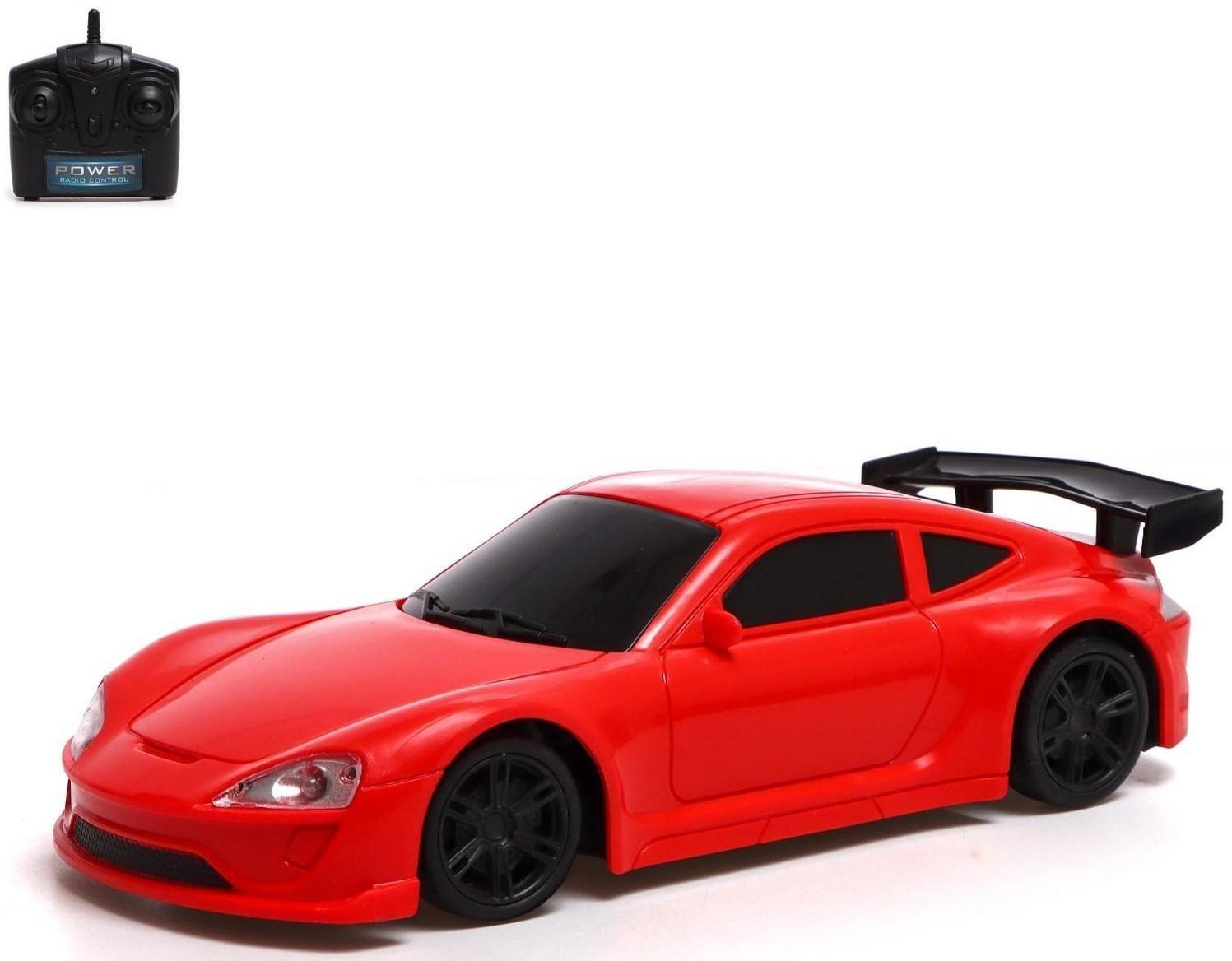 Машина радиоуправляемая «Купе», работает от батареек, цвет красный