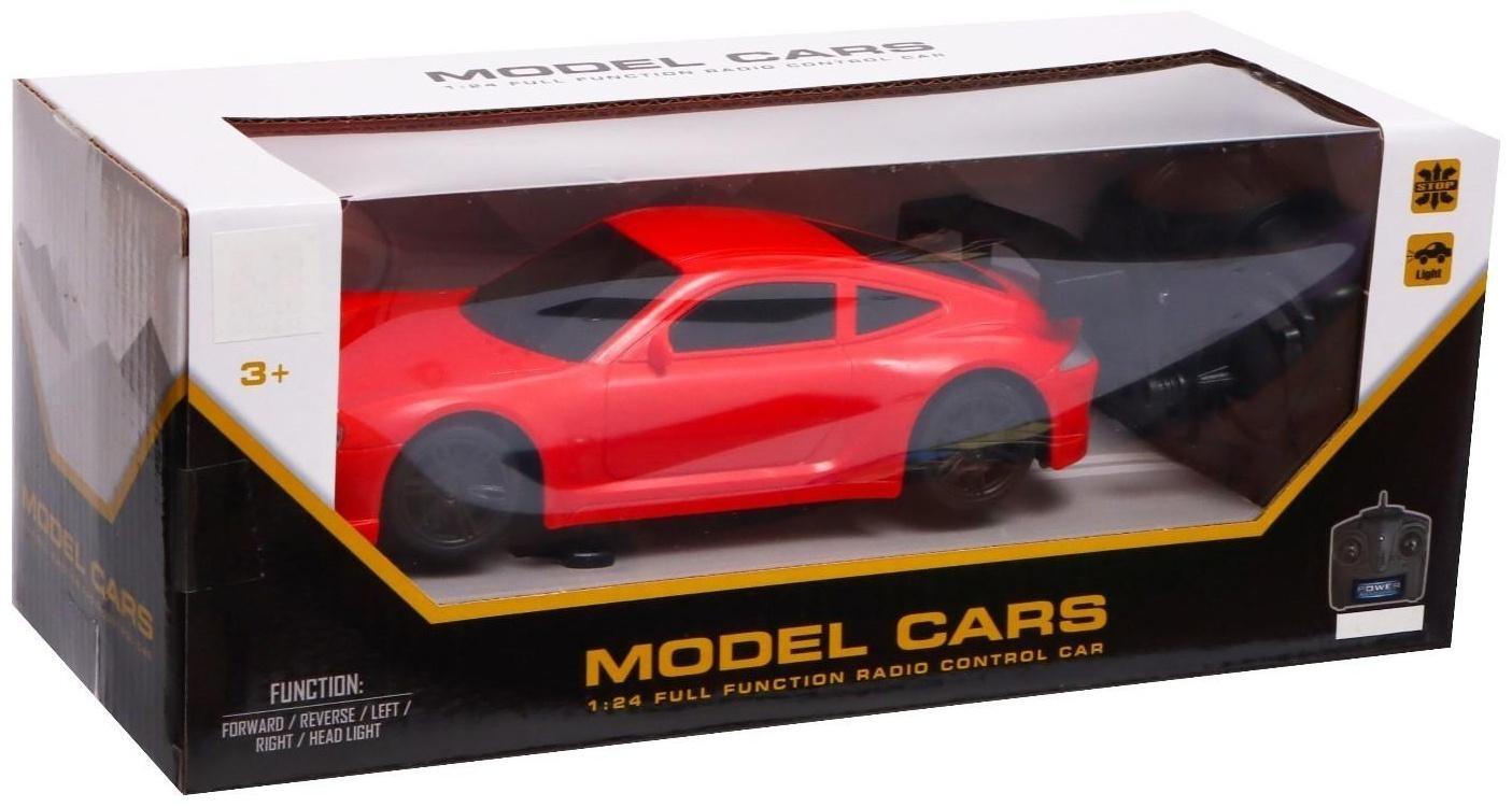 Машина радиоуправляемая «Купе», работает от батареек, цвет красный