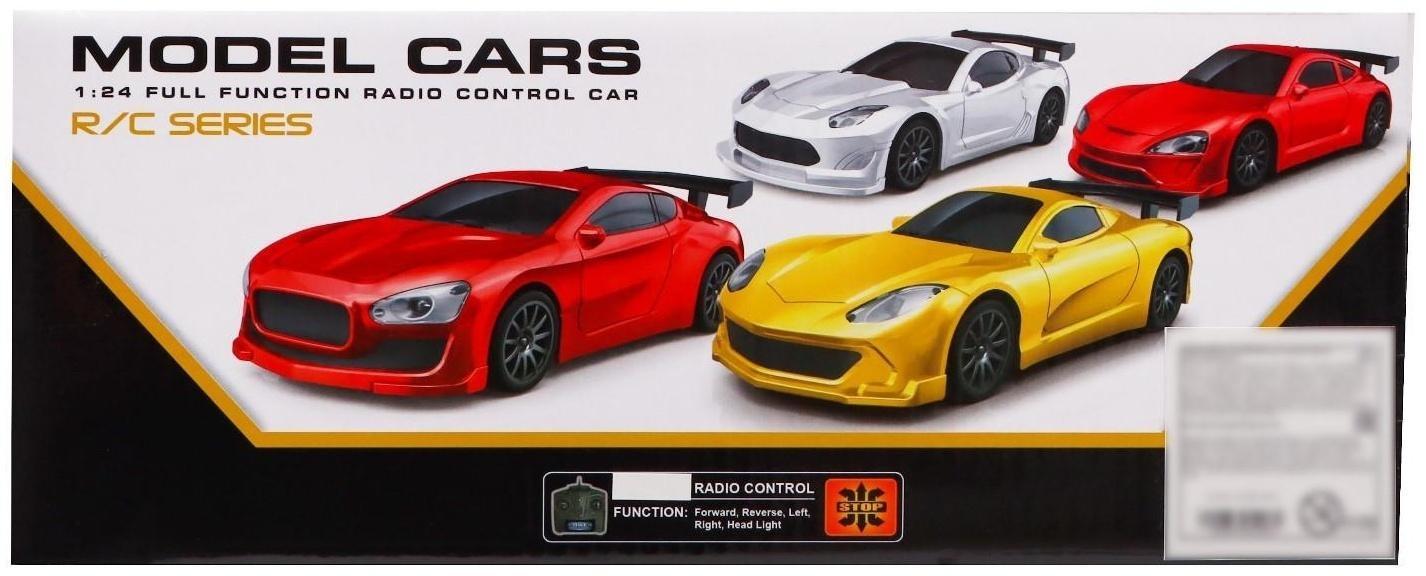 Машина радиоуправляемая «Купе», работает от батареек, цвет красный