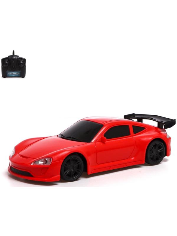 Машина радиоуправляемая «Купе», работает от батареек, цвет красный