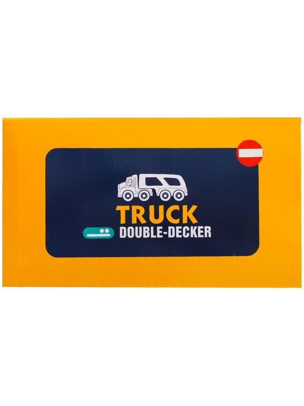 Грузовик инерционный TRUCK, с 4 машинками, световые и звуковые эффекты