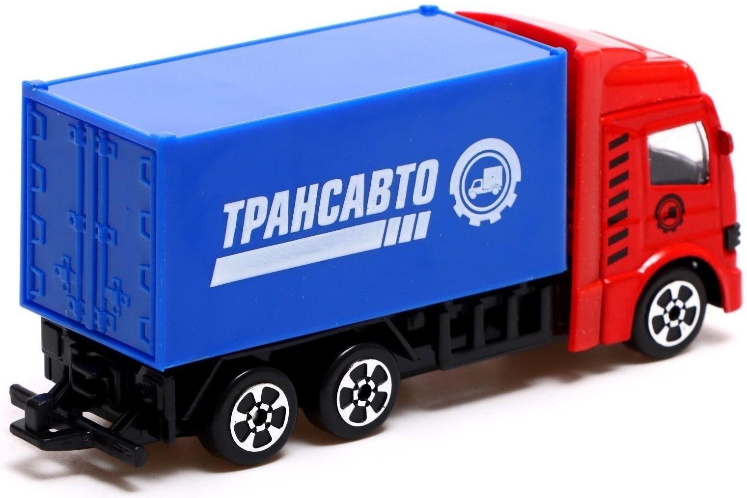 Машина металлическая «Грузовик», 10,5 см, цвет красный