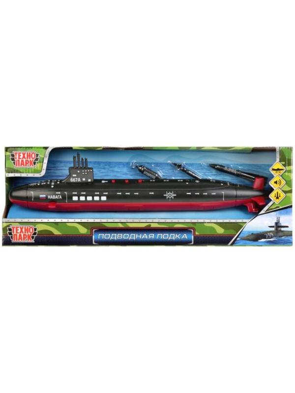 Модель пластик «Подводная лодка», 42 см, ракеты, подставка, световые и звуковые эффекты