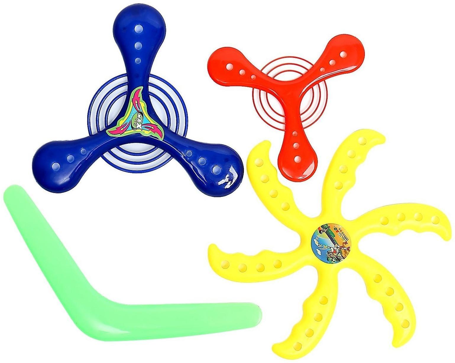 Бумеранг, набор 4 штуки, цвета МИКС