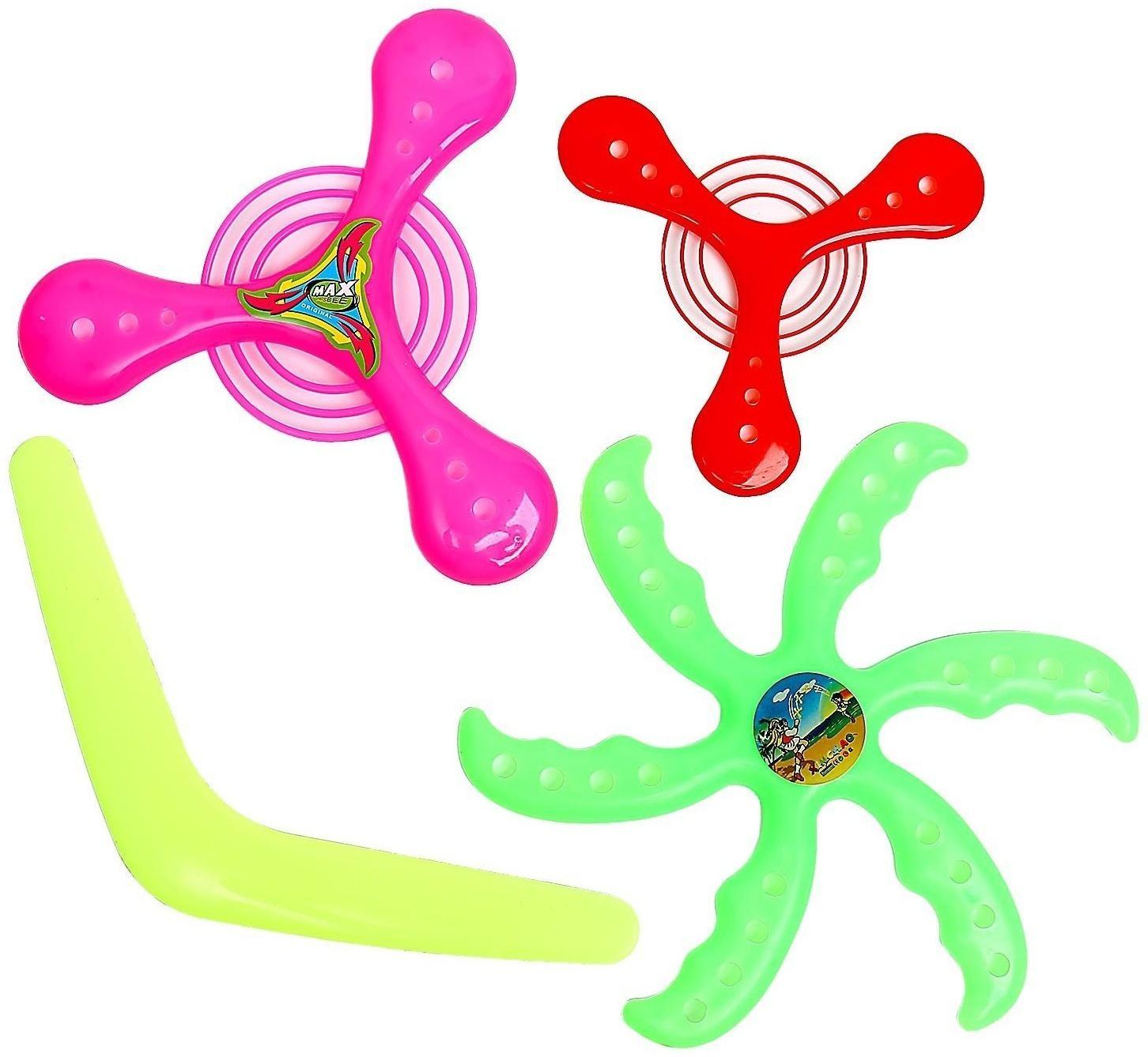 Бумеранг, набор 4 штуки, цвета МИКС