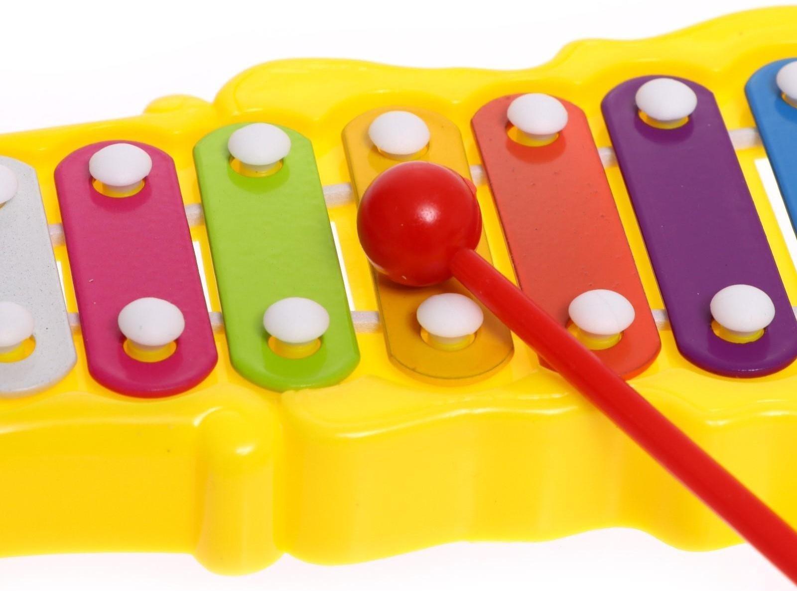 Металлофон фигурный, цвет жёлтый