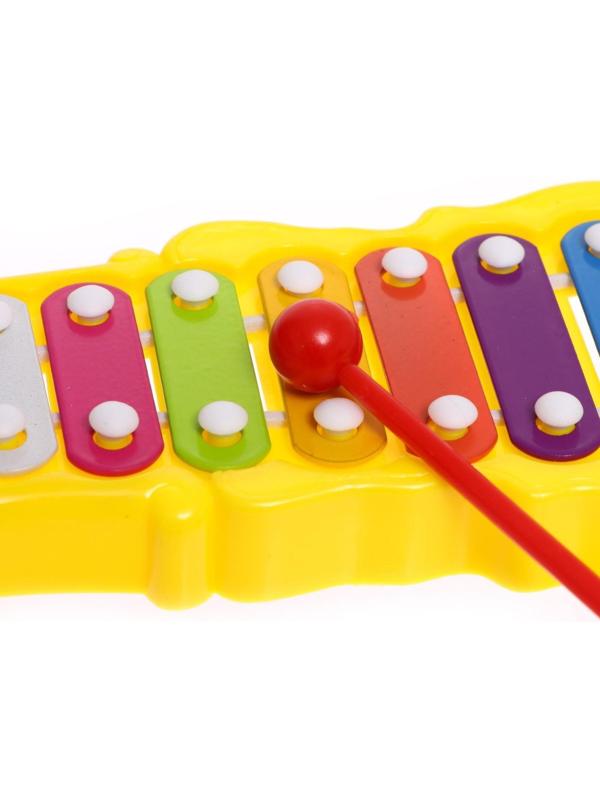 Металлофон фигурный, цвет жёлтый