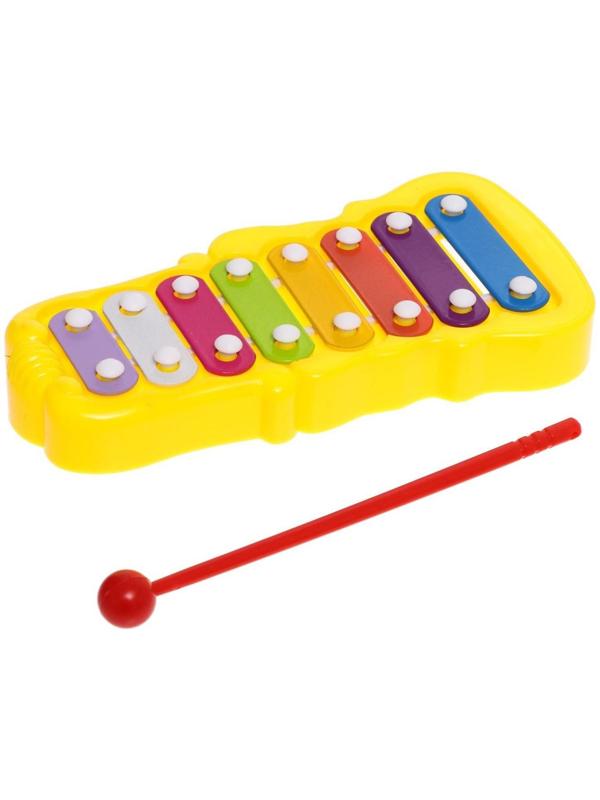 Металлофон фигурный, цвет жёлтый