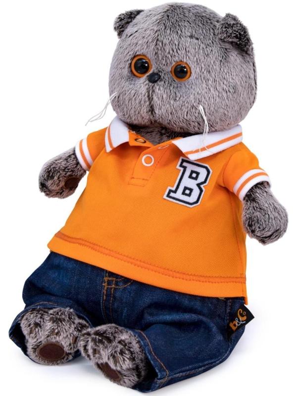 Мягкая игрушка «Басик в джинсах и футболке поло», 25 см