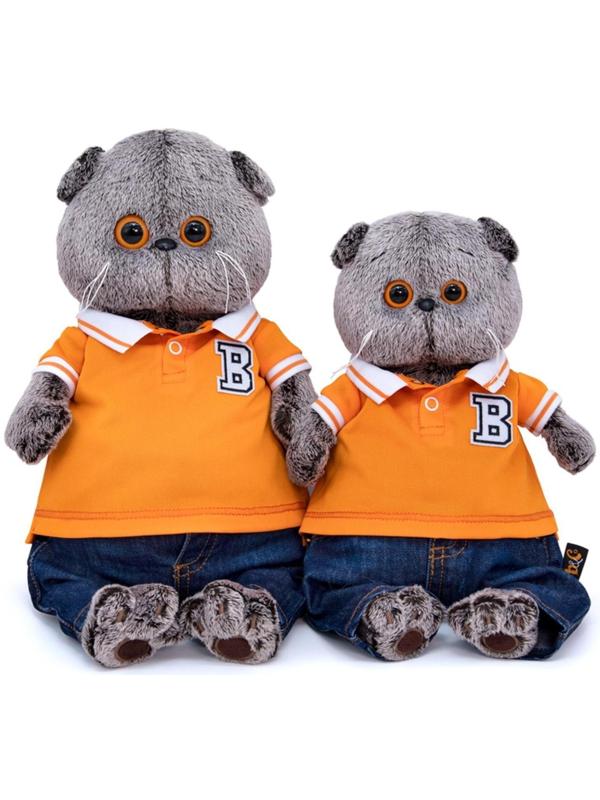 Мягкая игрушка «Басик в джинсах и футболке поло», 25 см