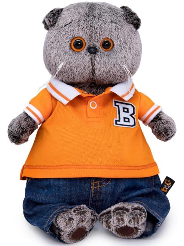 Мягкая игрушка «Басик в джинсах и футболке поло», 25 см