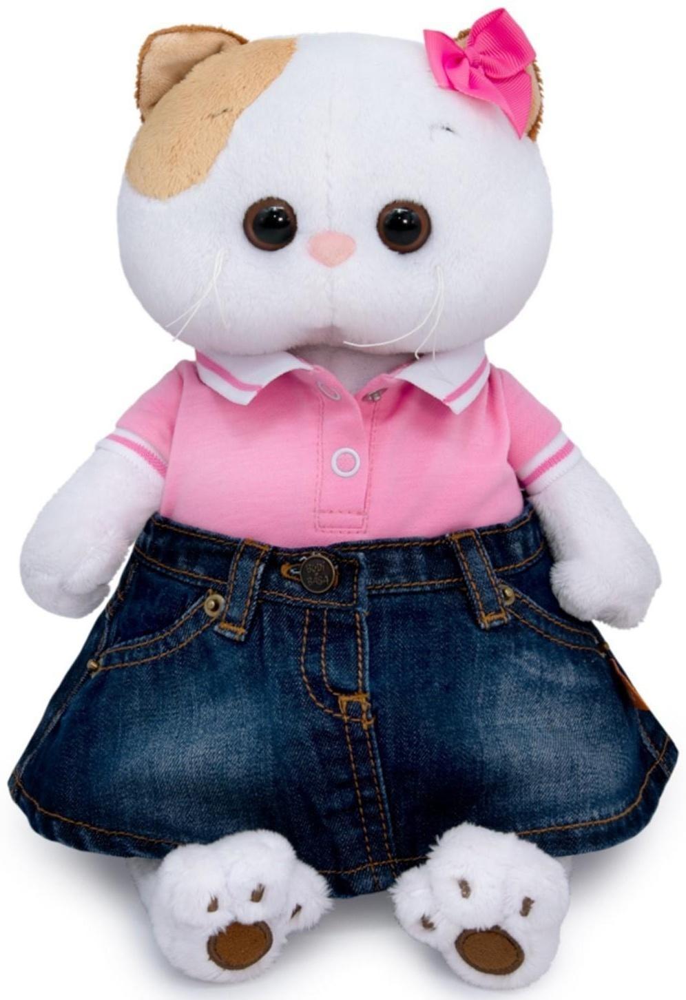 Мягкая игрушка «Ли-Ли в джинсовой юбке и футболке поло», 27 см