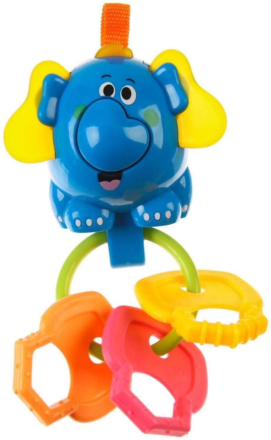 Погремушка «Слоник» прорезыватели на кольце