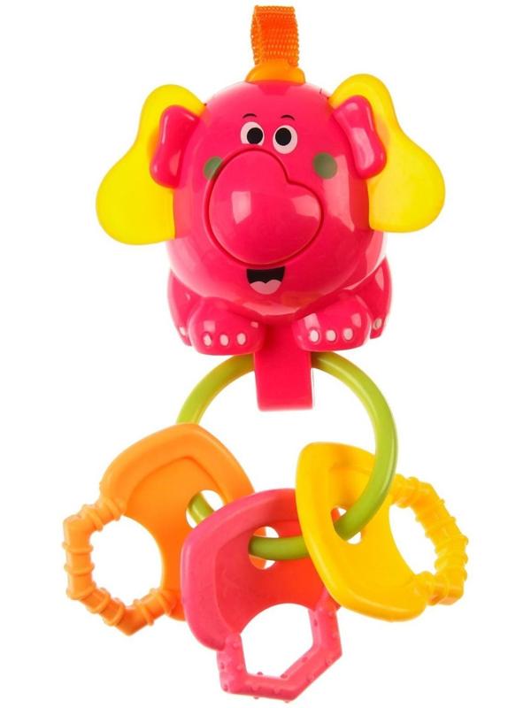 Погремушка «Слоник» прорезыватели на кольце