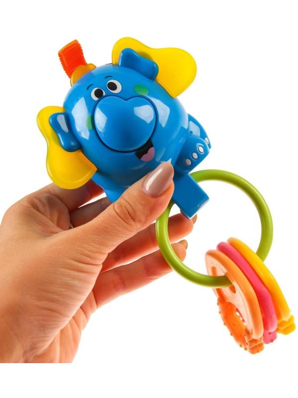 Погремушка «Слоник» прорезыватели на кольце