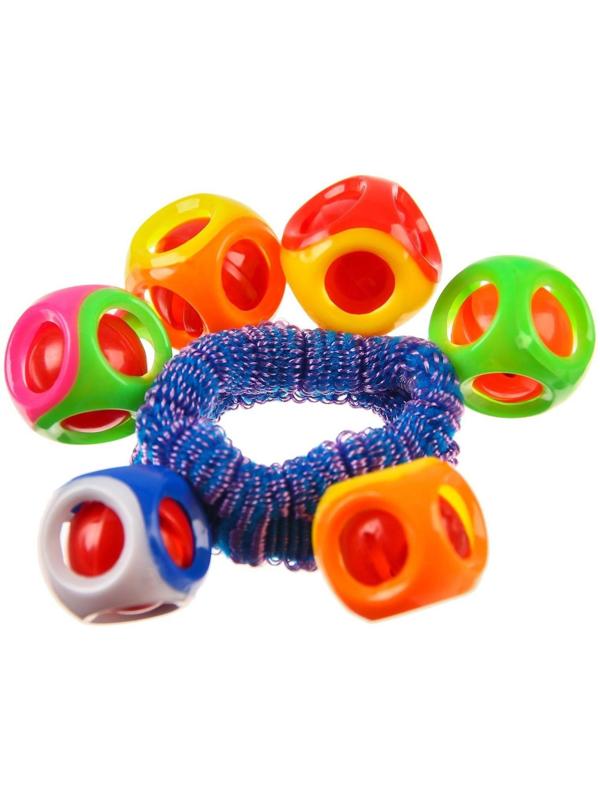 Погремушка - браслет «На ручку №4», 6 бубенчиков, цвет МИКС