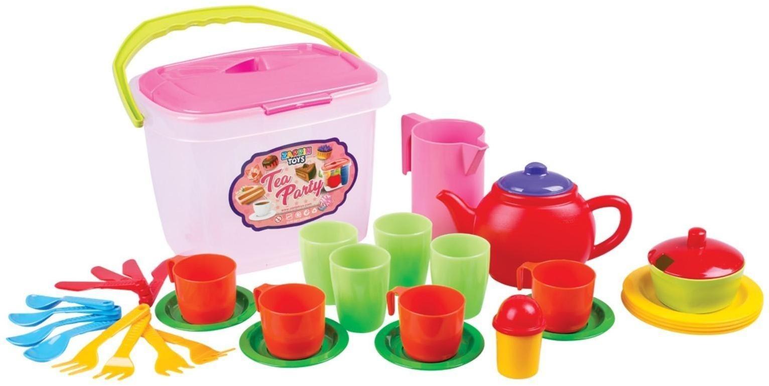 Игровой набор «Корзинка для чаепития», 35 предметов, МИКС