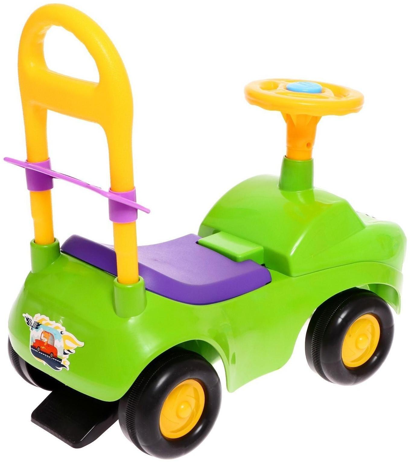 Машина-каталка Zarrin TinyTot, с клаксоном, цвет салатовый