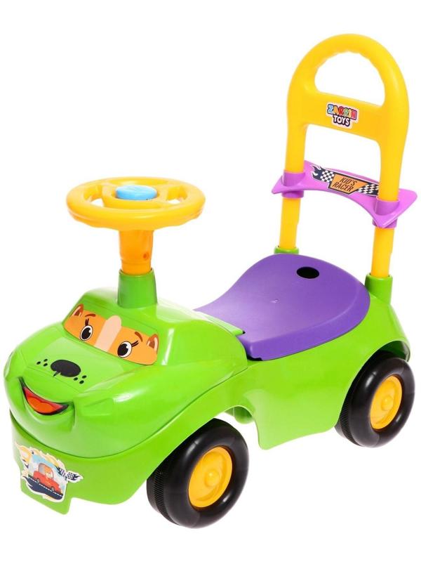 Машина-каталка Zarrin TinyTot, с клаксоном, цвет салатовый
