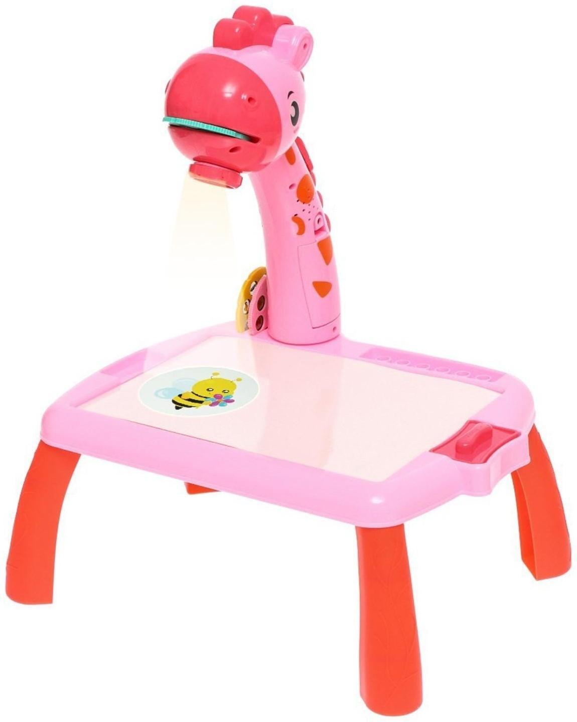 Проектор-столик «Жирафик», свет, звук, цвета МИКС